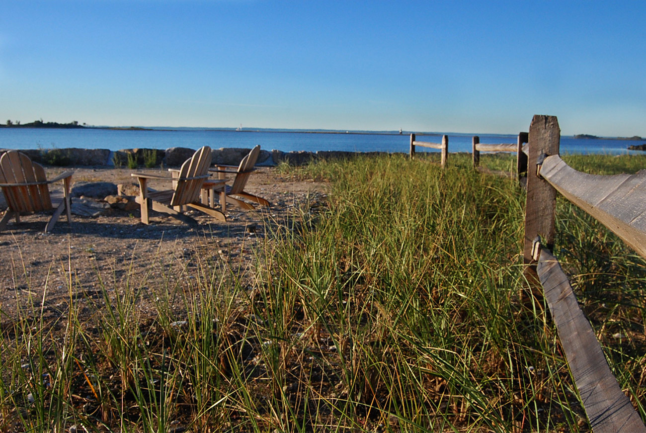 The LaurelRock Company - Residential Landscaping in CT - Bluff Point - Seaside Gathering Spot