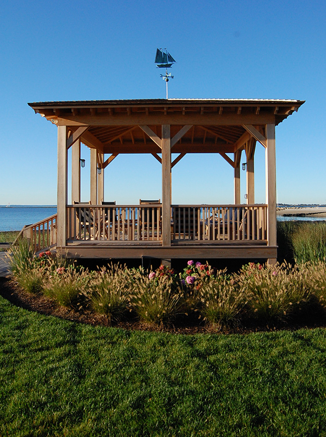 The LaurelRock Company - Residential Landscaping in CT - Bluff Point - Pergola