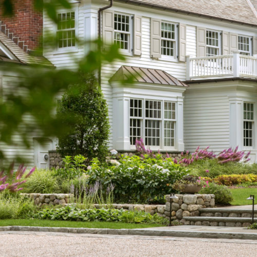 The LaurelRock Company - Residential Landscaping in CT - Hollow Tree Ridge - Front Garden Detail